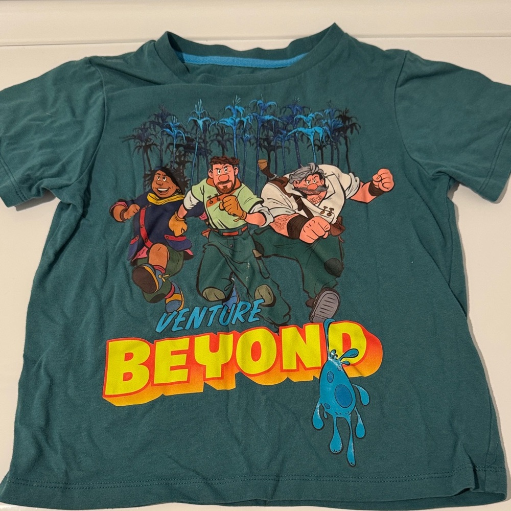 Disney’s Strange World Venture Beyond Kids' Teal Graphic T-Shirt